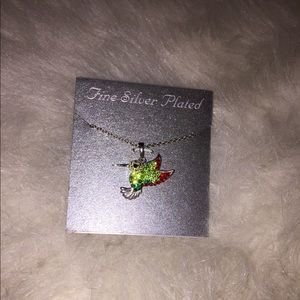 2 NWT Silver Plated Colorful Necklaces